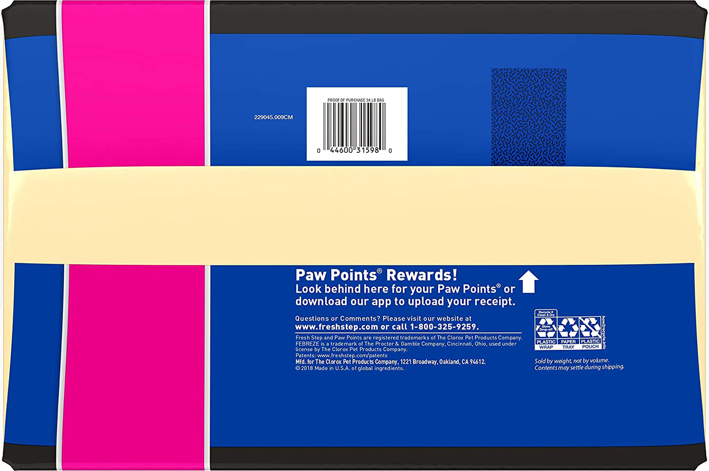 Fresh Step Extreme Scented Litter with the Power of Febreze, Clumping Cat Litter Mountain Spring, 34 Pounds Animals & Pet Supplies > Pet Supplies > Cat Supplies > Cat Litter Fresh Step