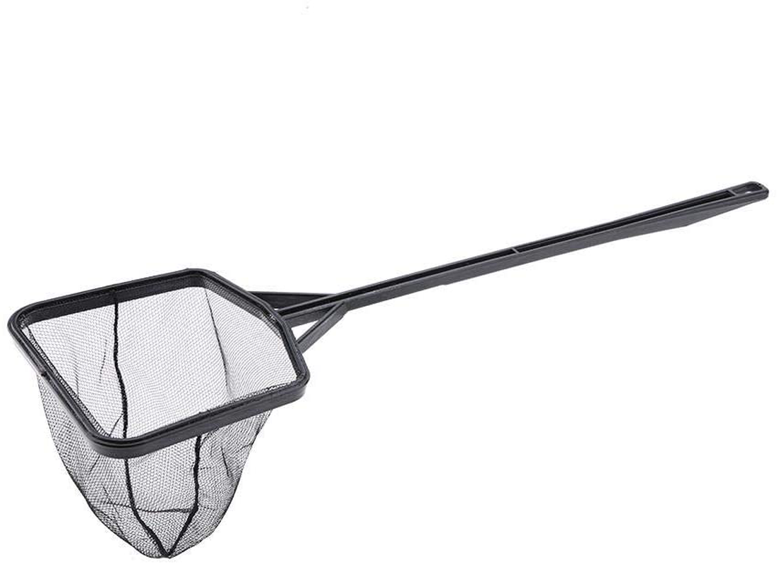 Aquarium Fish Net Lightweight Nylon Fish Tank Fishing Net Square Fish Shrimp Net Meshy Fish Tank Catching Cleaning Mesh Tool with Plastic Handle Animals & Pet Supplies > Pet Supplies > Fish Supplies > Aquarium Fish Nets Pssopp