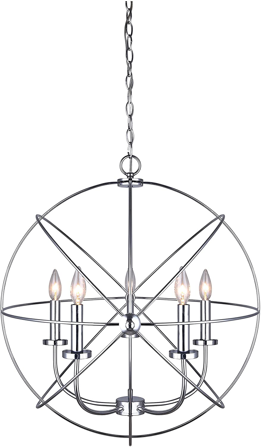 Canarm ICH282B05ORB25 Sumerside 5 Light Chandelier, Oil Rubbed Bronze Animals & Pet Supplies > Pet Supplies > Bird Supplies > Bird Cage Accessories Canarm Chrome