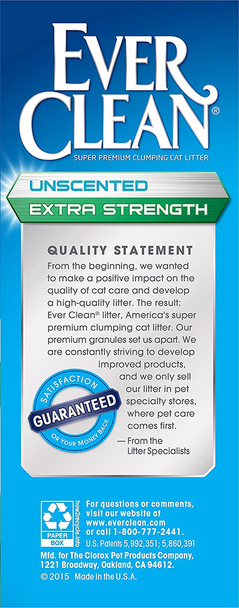 Ever Clean Extra Strength Cat Litter, Unscented Animals & Pet Supplies > Pet Supplies > Cat Supplies > Cat Litter Box Liners Ever Clean