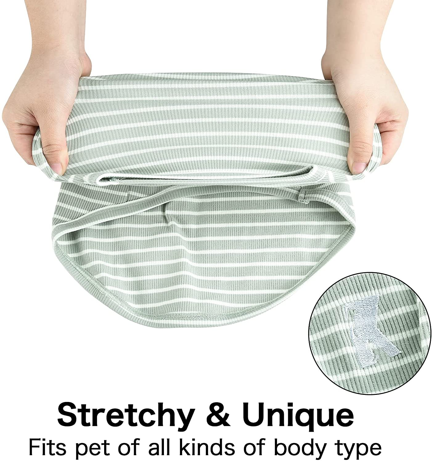 Koneseve Dog Shirt Vest Lightweight Stretchy Dog T-Shirts Soft Cool Pet Shirts Sleeveless Stripe Vests Breathable Clothes for Puppy Kitty Cats Small Medium Large Dogs 2 Pack Animals & Pet Supplies > Pet Supplies > Dog Supplies > Dog Apparel Koneseve