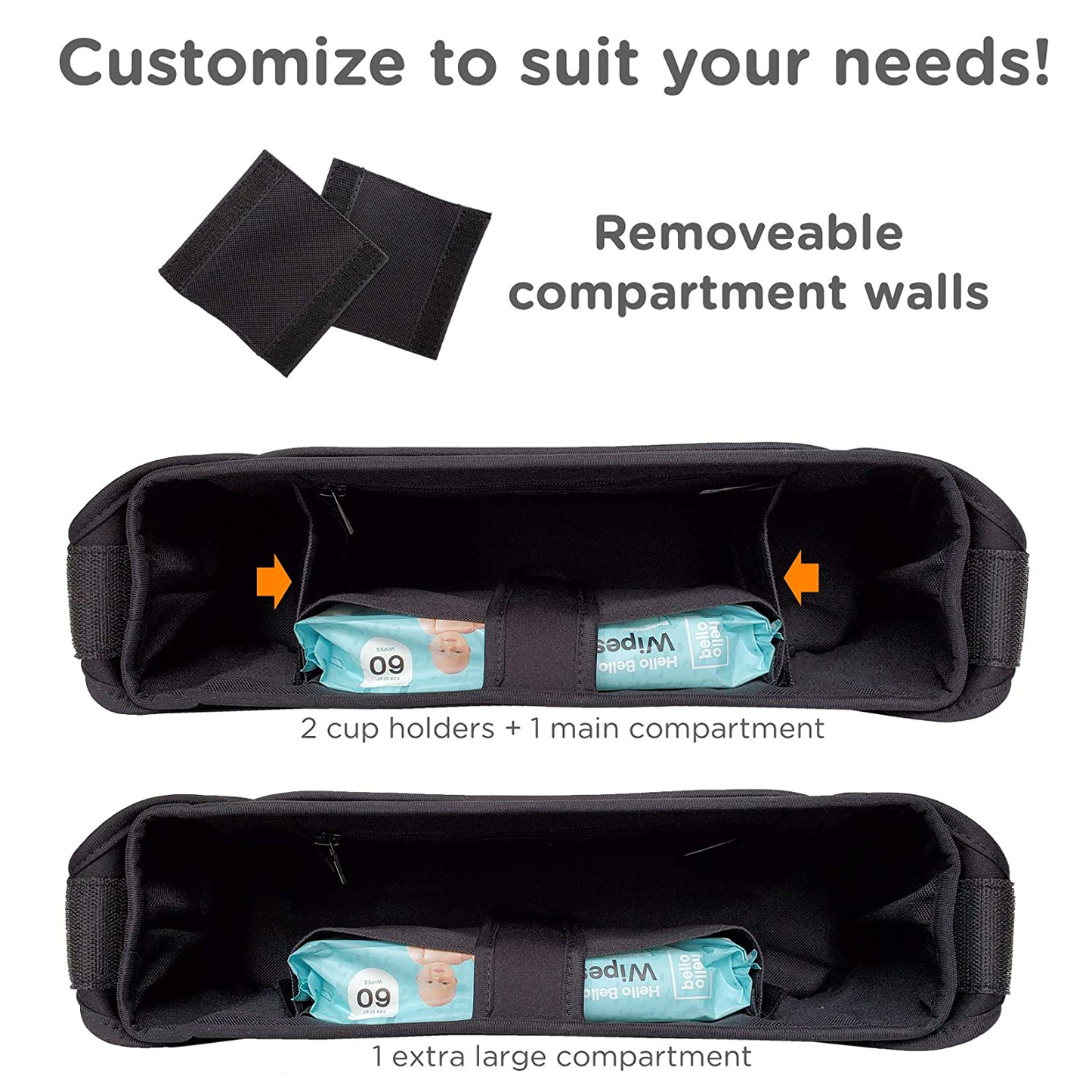 Liuliuby Stroller Organizer - Large Storage Space with Easy Access Wipes Pocket and Customizable Compartments - Universal Fit Animals & Pet Supplies > Pet Supplies > Dog Supplies > Dog Treadmills liuliuby
