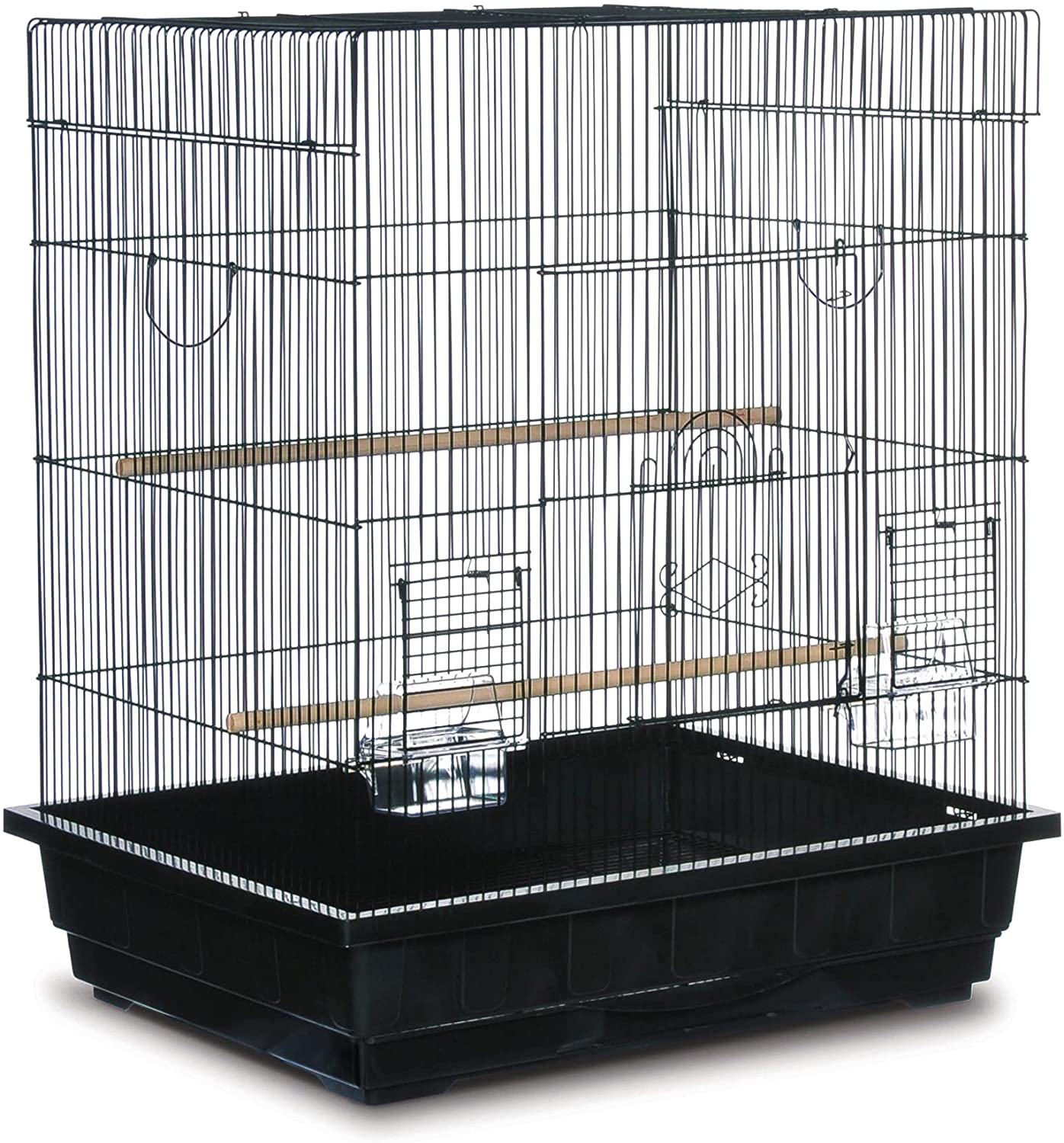 Square Top Parakeet Cage Animals & Pet Supplies > Pet Supplies > Bird Supplies > Bird Cages & Stands Prevue Hendryx Black