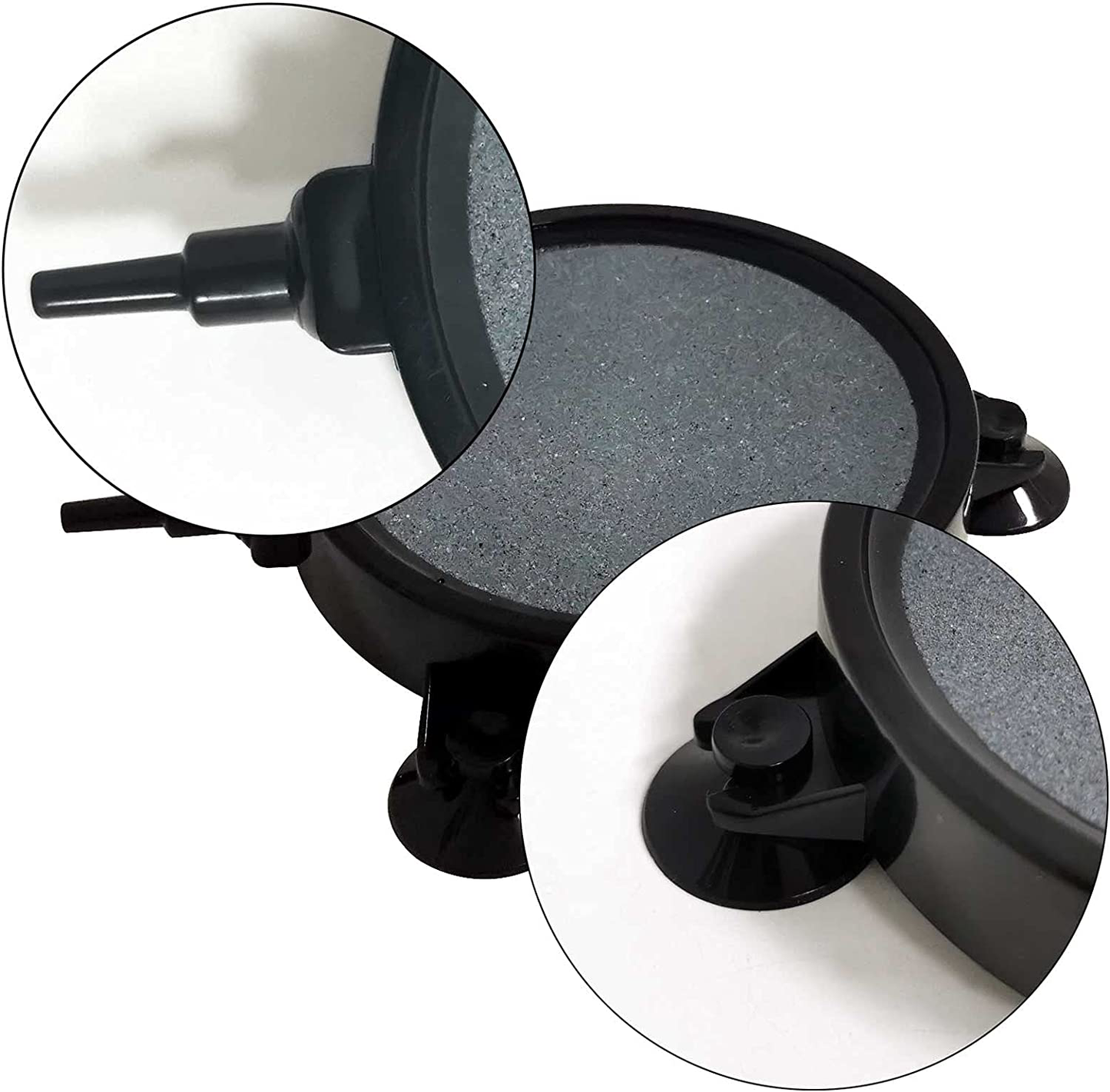 Kathson 4.2-Inch Air Stone Disc Bubble Diffuser with Suction Cups Fish Tank Air Pump round Dissolved Oxygen Airstone Decoration for Hydroponics Pond Aquarium Aquaponics 6/8 PCS Animals & Pet Supplies > Pet Supplies > Fish Supplies > Aquarium Air Stones & Diffusers kathson