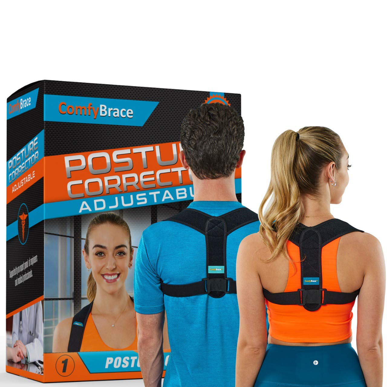 Comfybrace Posture Corrector Back Brace for Men and Women Fully