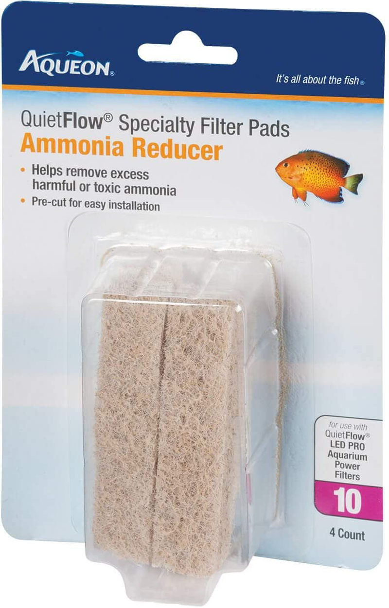 Aqueon Quietflow Ammonia Reducer 10 Specialty Filter Pads, 12Ct (3 X 4Ct) Animals & Pet Supplies > Pet Supplies > Fish Supplies > Aquarium Filters ValuePetSupplies