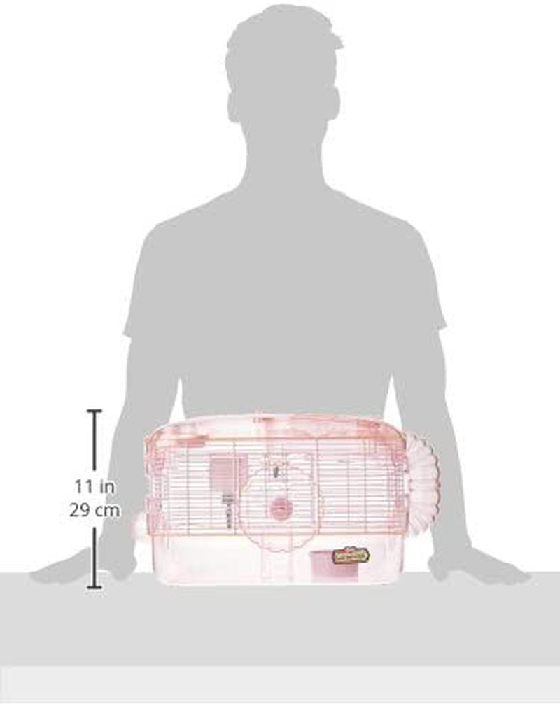 Kaytee Crittertrail 1-Level Pink Habitat Animals & Pet Supplies > Pet Supplies > Small Animal Supplies > Small Animal Habitats & Cages Central Garden & Pet