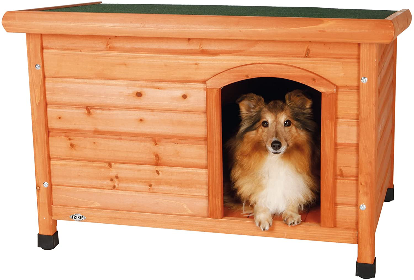 TRIXIE Dog House Animals & Pet Supplies > Pet Supplies > Dog Supplies > Dog Houses TRIXIE Brown 33.25 x 32.5 x 22.75 inch