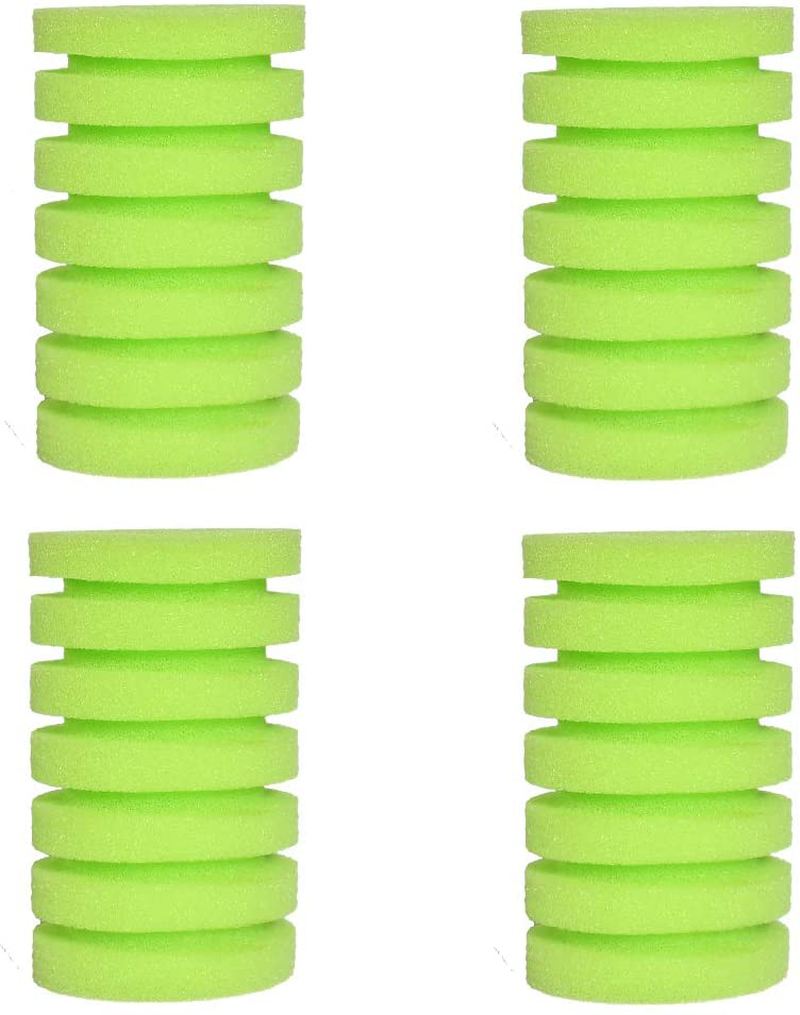UPETTOOLS Aquarium Biochemical Sponge Filter, Ultra Quiet Aquarium Air Pump Bio Sponge Fish Tank Foam Filter Comes with 4/2 Spare Sponges 4/2 Bag of Bio Ceramic Media Balls Animals & Pet Supplies > Pet Supplies > Fish Supplies > Aquarium Fish Nets UPETTOOLS Green Sponge 4 packs