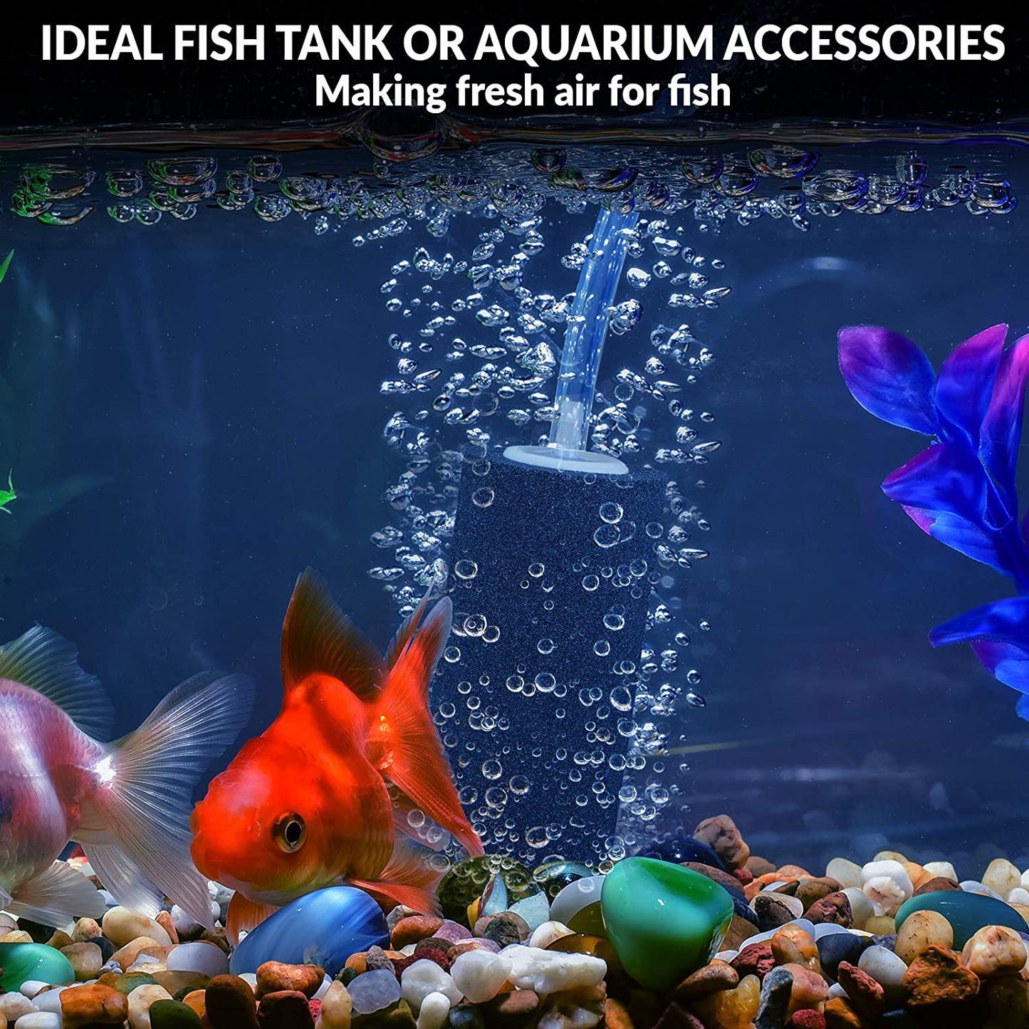 Aneco 2 Pack Air Stone Cylinder Aerator Bubble Diffuser Air Pump Accessories for Aquarium Fish Tank and Hydroponics Air Pump, Pond Circulation, 4 X 2 Inch Animals & Pet Supplies > Pet Supplies > Fish Supplies > Aquarium Air Stones & Diffusers Aneco