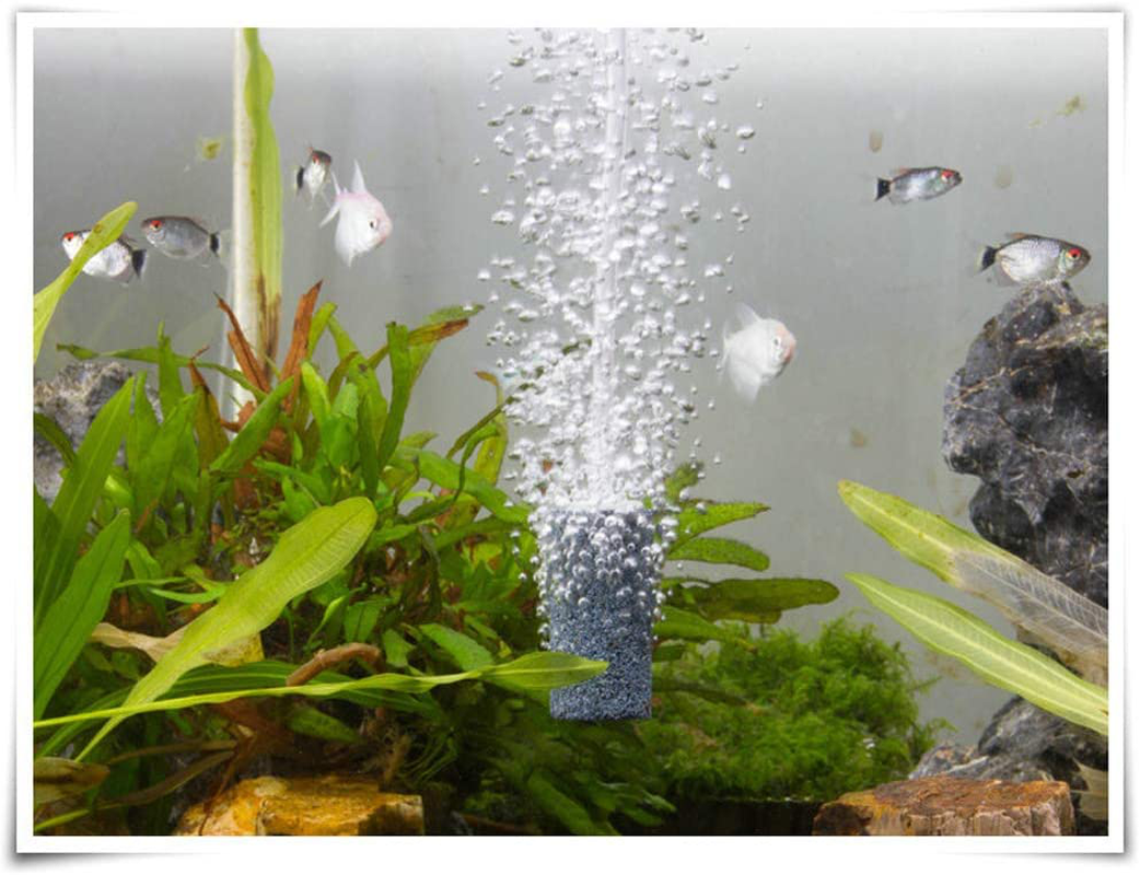 Luzen 12Pcs Air Stones Cylindrical Air Stone Bubble Diffuser Aquarium Accessories for Aquarium Fish Tank Pump, Grey Animals & Pet Supplies > Pet Supplies > Fish Supplies > Aquarium Air Stones & Diffusers luzen