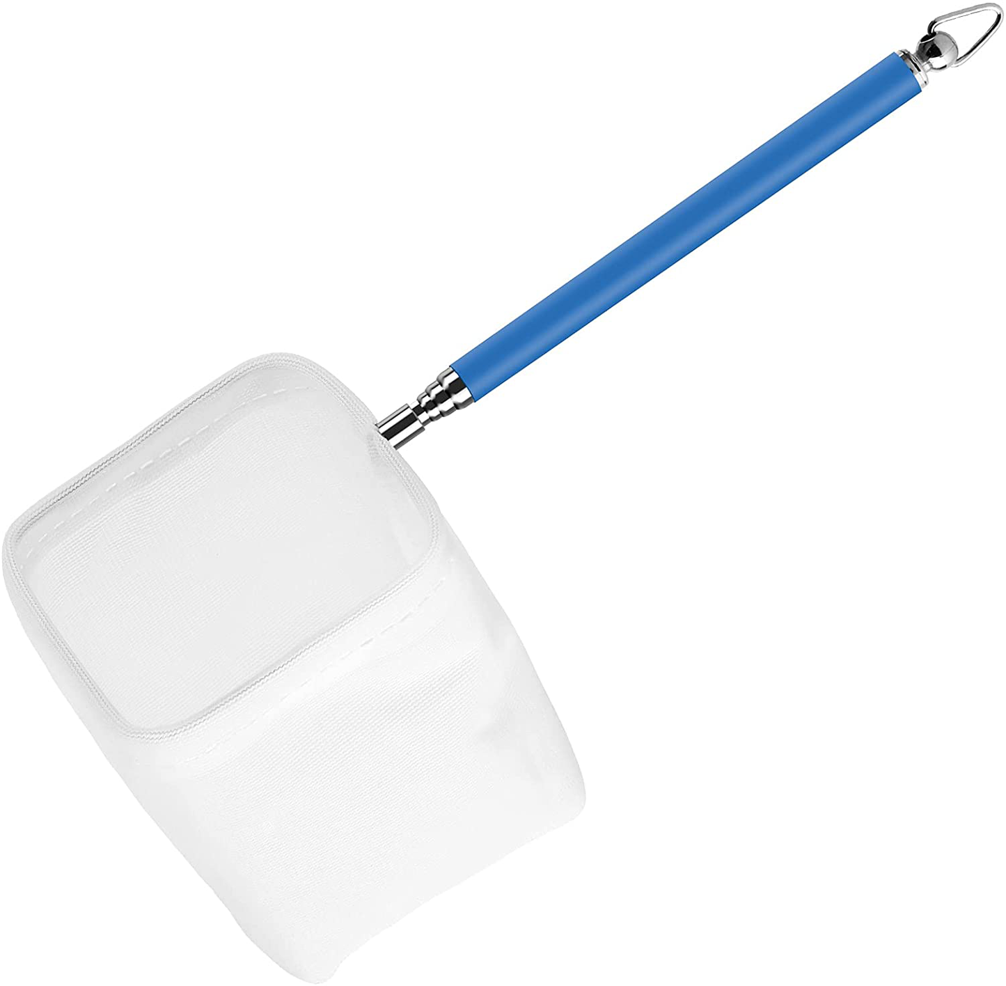 Pawfly 3 Inch Telescopic Aquarium Net Fine Mesh Small Fishnet with Extendable Stainless Steel Handle Animals & Pet Supplies > Pet Supplies > Fish Supplies > Aquarium Fish Nets Pawfly Blue