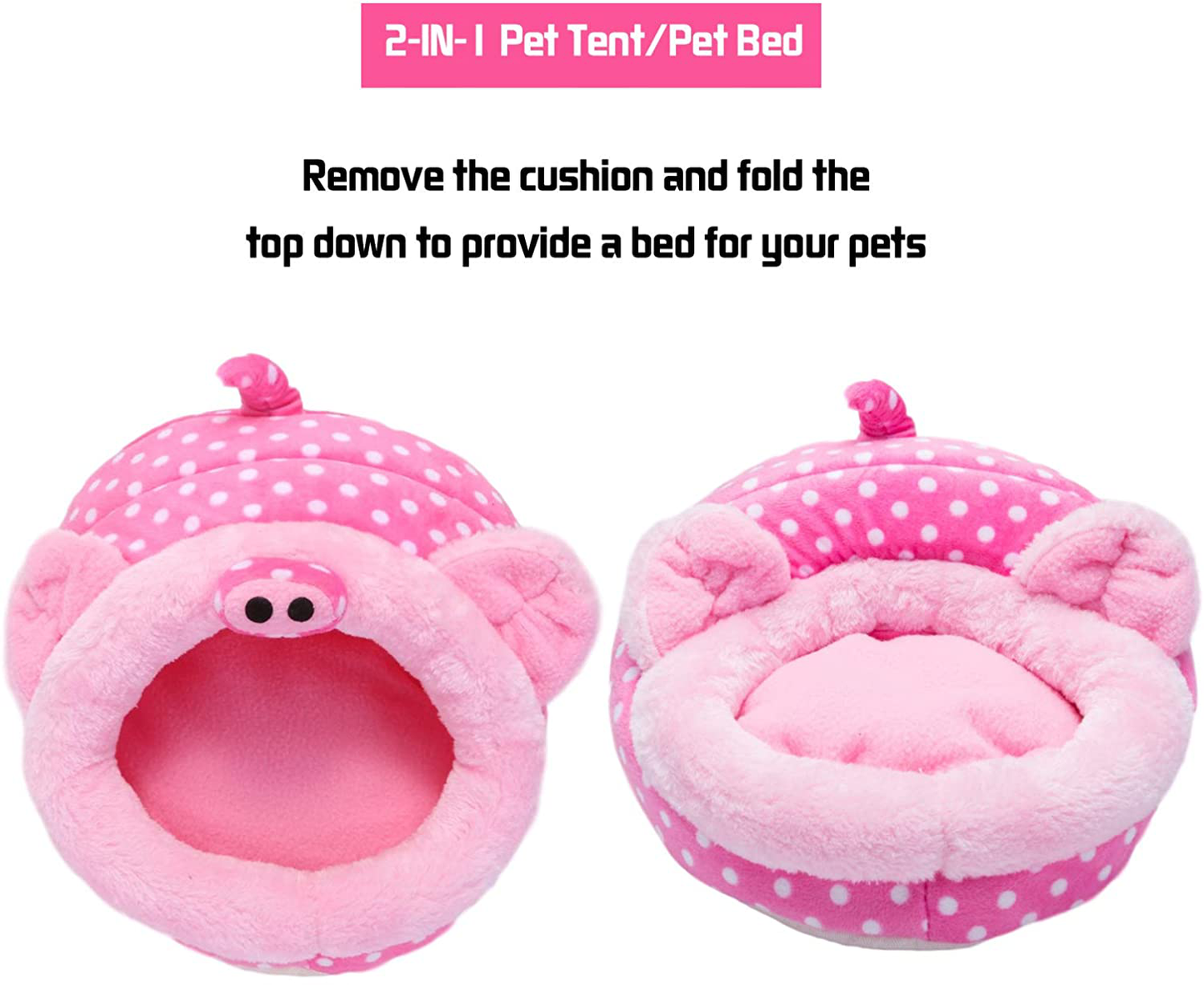 Orangdogo Guinea Pig Bed Accessories Cage Toys Warm Small Animal Pet Bed House for Hedgehog Chinchilla Rabbit Hamster Rat Chinchillas Habitat Animals & Pet Supplies > Pet Supplies > Small Animal Supplies > Small Animal Habitat Accessories Orangdogo