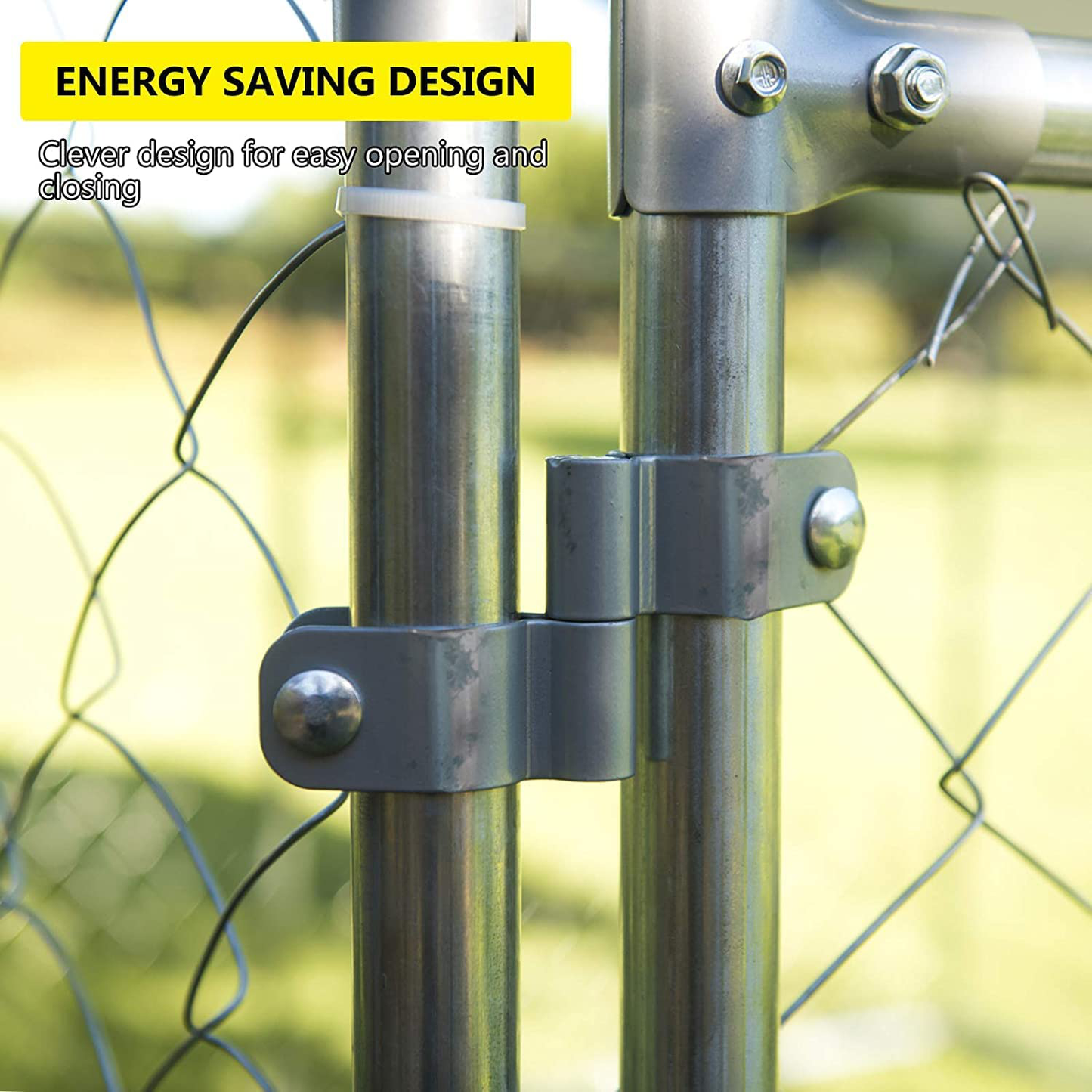 Grepatio Outdoor Dog Kennel,Large Dog Playpen Outdoor Dog Fence for Backyard Dog Run with Waterproof Cover Animals & Pet Supplies > Pet Supplies > Dog Supplies > Dog Kennels & Runs Grepatio