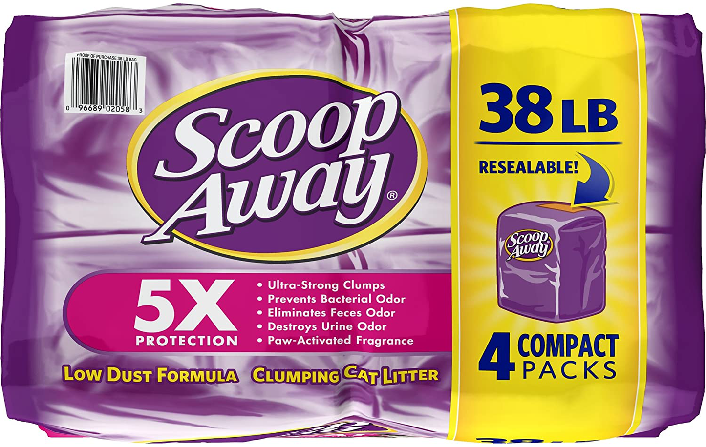 Scoop Away Multi-Cat, Scented Cat Litter, 38 Pounds (1) Animals & Pet Supplies > Pet Supplies > Cat Supplies > Cat Litter Scoop Away-