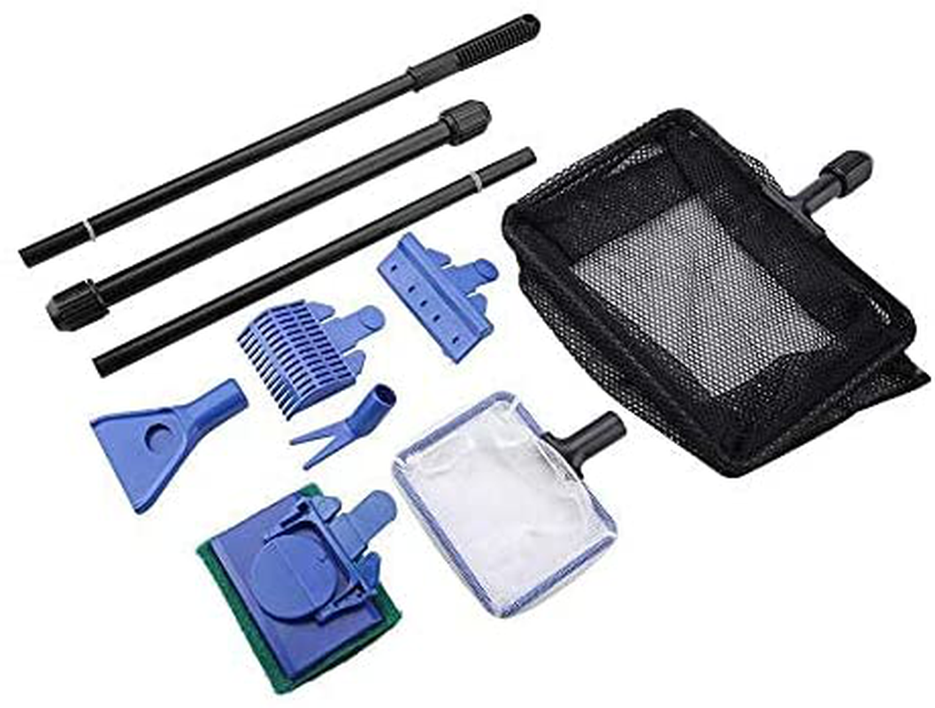 Aquarium Fish Tank Clean Set, 6-In-1 Aquarium Cleaning Kit Multipurpose Extensible Handle Fish Tank Cleaner Sets Animals & Pet Supplies > Pet Supplies > Fish Supplies > Aquarium Cleaning Supplies HEEPDD