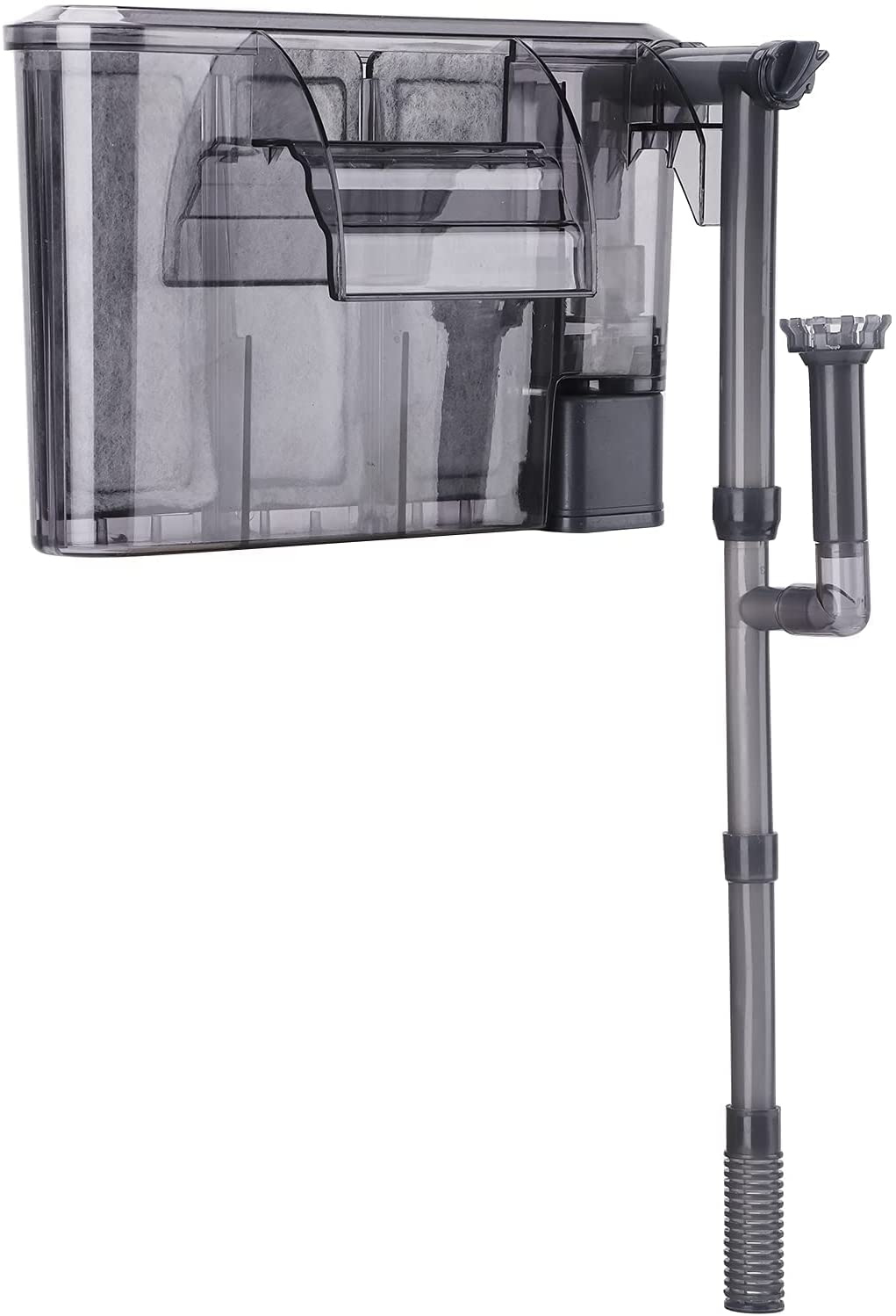 AKKEE Aquarium Filter Super Quiet:Hang on Filter for Small Fish Tank Filter Waterfall Water Ultra Silent Filter for 5 to 15 Gallons Tank Animals & Pet Supplies > Pet Supplies > Fish Supplies > Aquarium Filters AKKEE Grey 9.57 x 6.89 x 3.9 inches