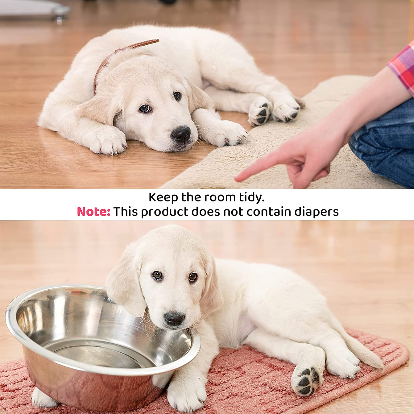 Frienda 3 Pieces Dog Diaper, Dog Sanitary with Adjustable Strap Suspender Pants, Jumpsuits Suspenders for Girl Dog Teddy Young Corgi French Bulldog Puppy Animals & Pet Supplies > Pet Supplies > Dog Supplies > Dog Diaper Pads & Liners Frienda