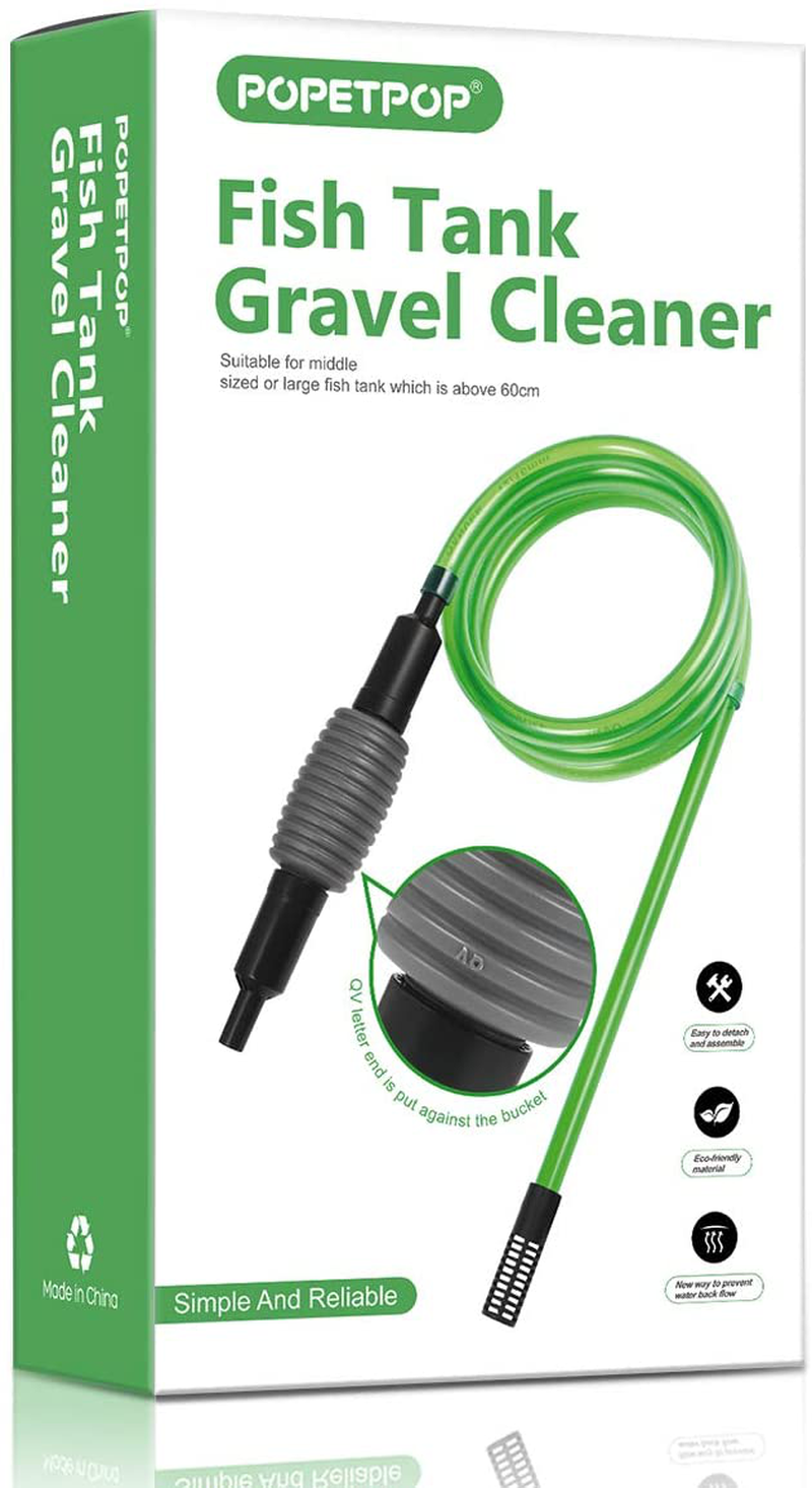 POPETPOP Aquarium Gravel Cleaner Fish Tank Vacuum Siphon Cleaning Kit for Water Changing and Filter Sand Cleaning Animals & Pet Supplies > Pet Supplies > Fish Supplies > Aquarium Cleaning Supplies POPETPOP