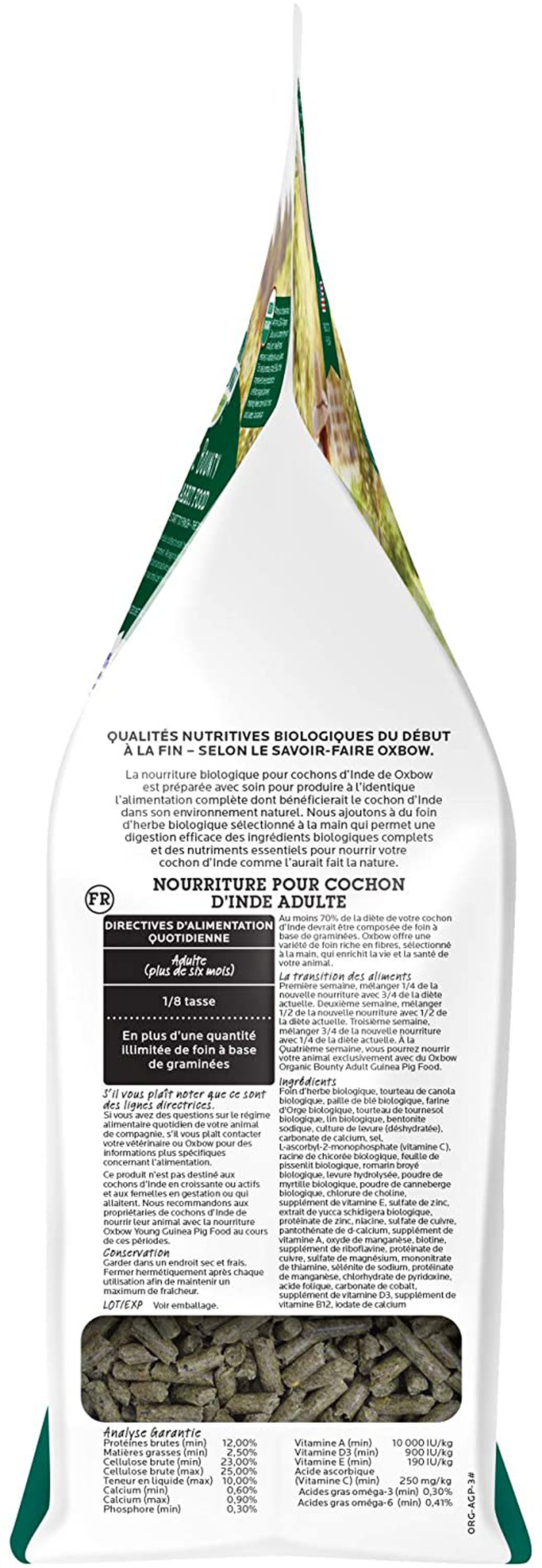 Oxbow Animal Health Organic Bounty Adult Guinea Pig Food - All Natural Adult Guinea Pig Food - 3 Lb. Animals & Pet Supplies > Pet Supplies > Small Animal Supplies > Small Animal Food Oxbow