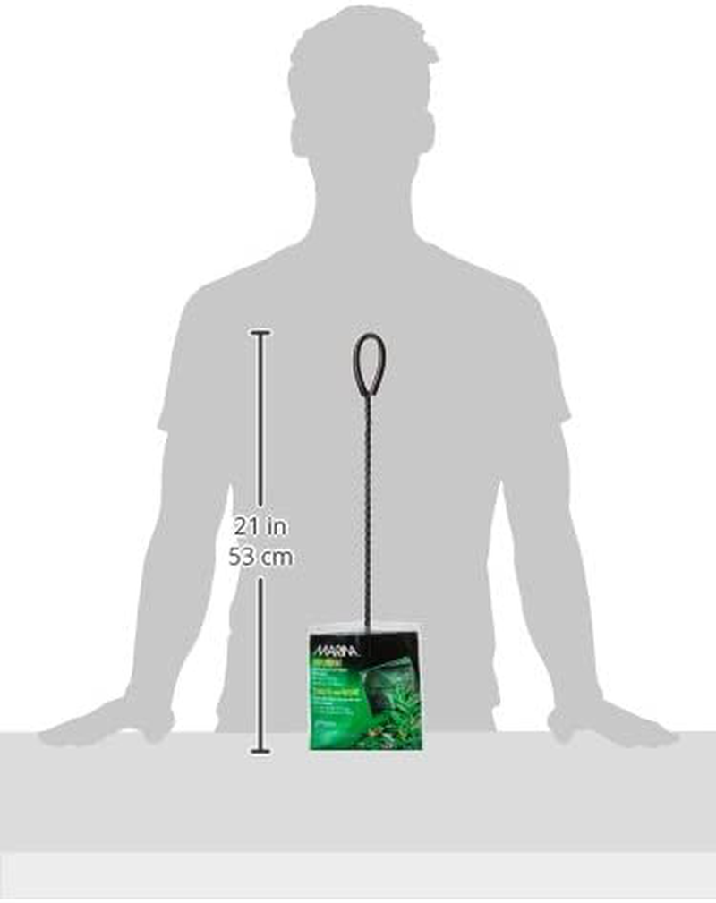 Marina 5 Inch Black Coarse Nylon with 16 Inch Handle Animals & Pet Supplies > Pet Supplies > Fish Supplies > Aquarium Fish Nets Rolf C. Hagen (USA) Corp.