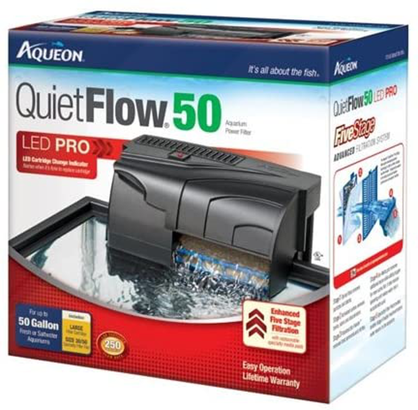 Quietflow Aqueon 50 LED Pro Power Filter Animals & Pet Supplies > Pet Supplies > Fish Supplies > Aquarium Filters QuietFlow