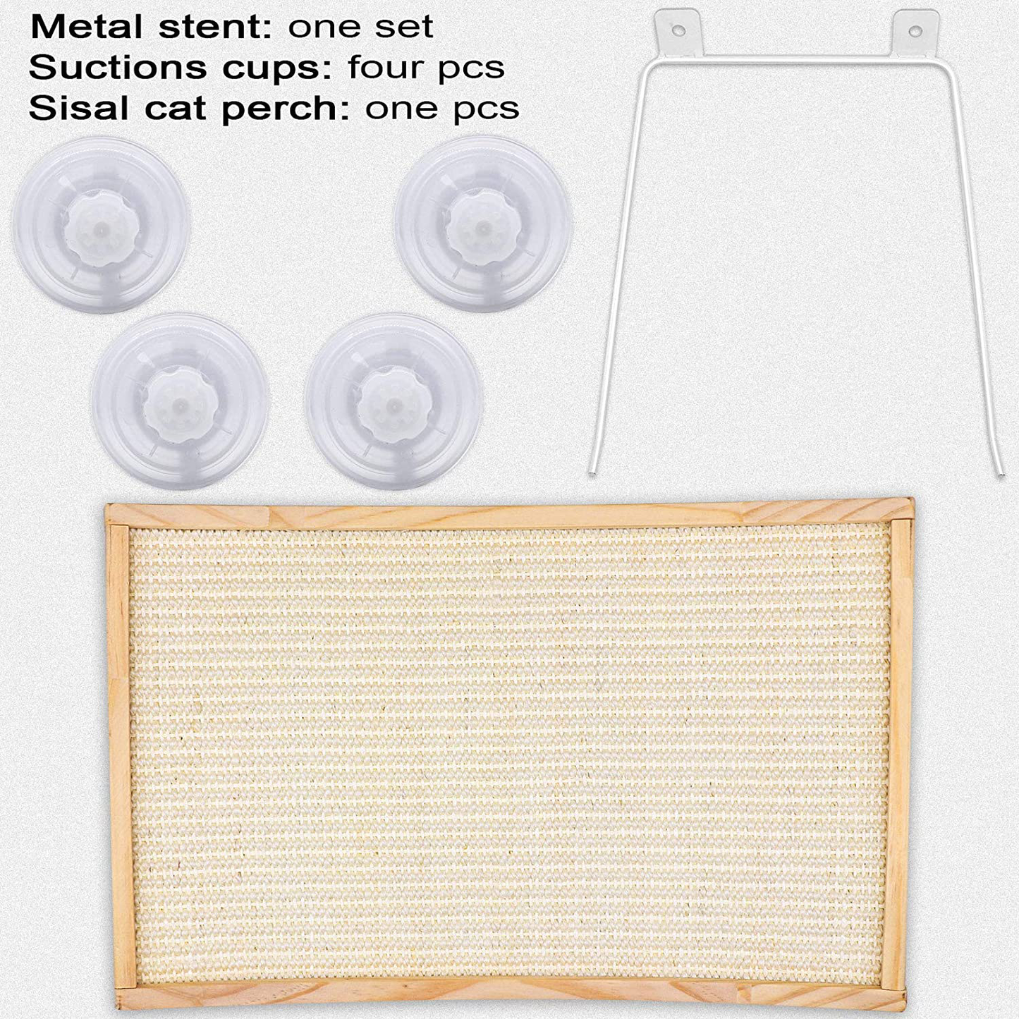 Cat Perch, Angela&Alex Cat Window Hammock Cat Seat with Strong Heavy Screw Suctions Cups Cat Bed Cat Seat with Natural Sisal Iron Bracket Hold up to 30 Lbs 2021 New Versions Animals & Pet Supplies > Pet Supplies > Cat Supplies > Cat Furniture Angela&Alex