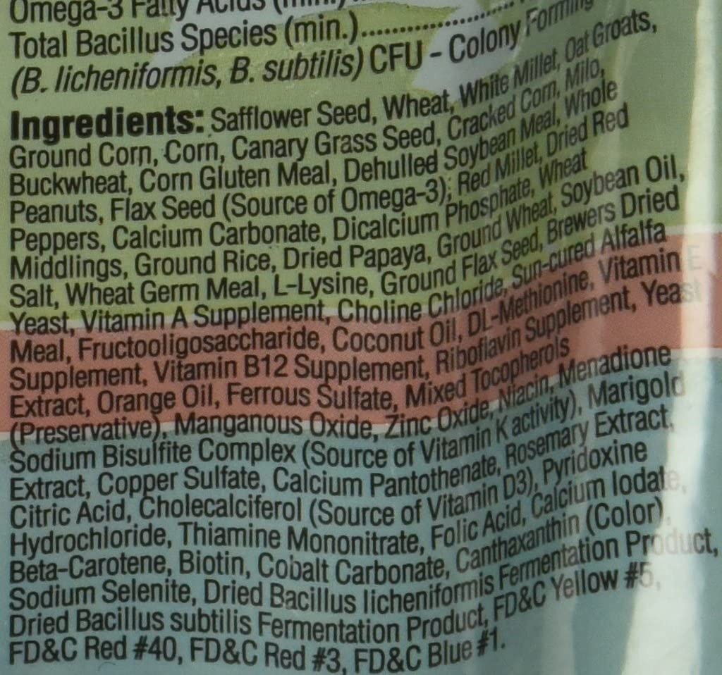 Kaytee Forti-Diet Pro Health Parrot with Safflower 4LB Animals & Pet Supplies > Pet Supplies > Bird Supplies > Bird Treats Kaytee