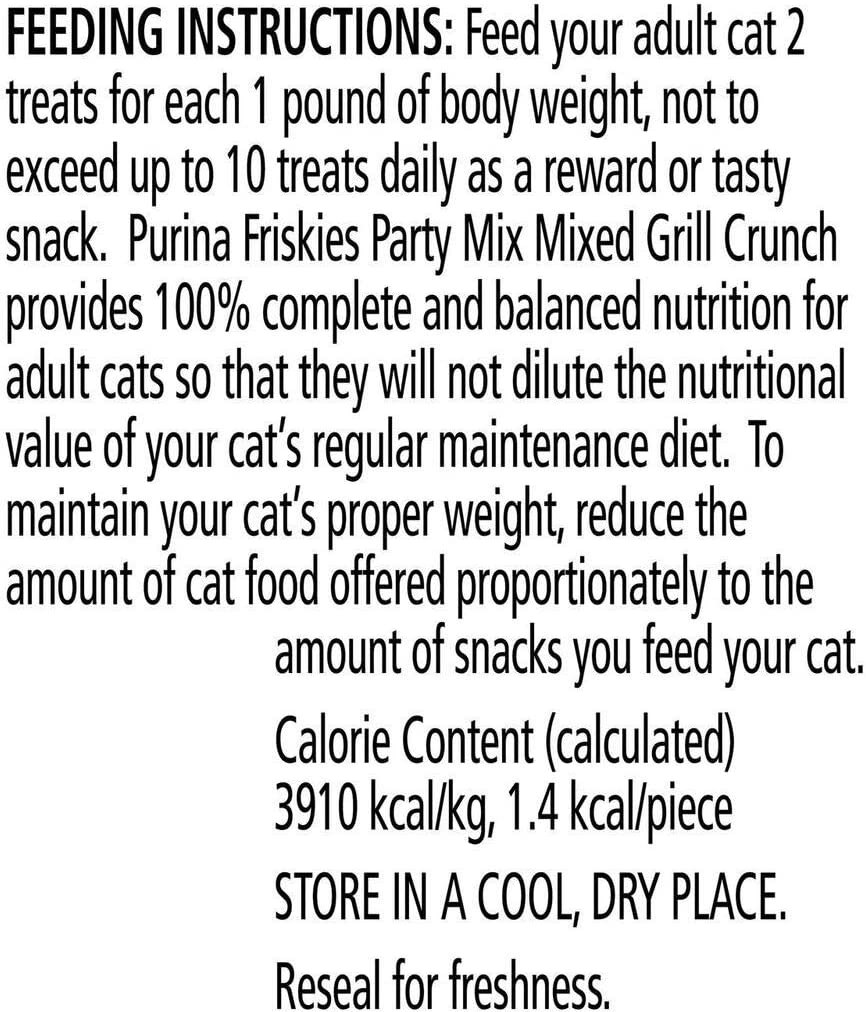 Friskies Party Mix Cat Treats Chicken Mixed Grill Crunch, Beef and Salmon, 2.1 Oz Animals & Pet Supplies > Pet Supplies > Cat Supplies > Cat Treats Friskies