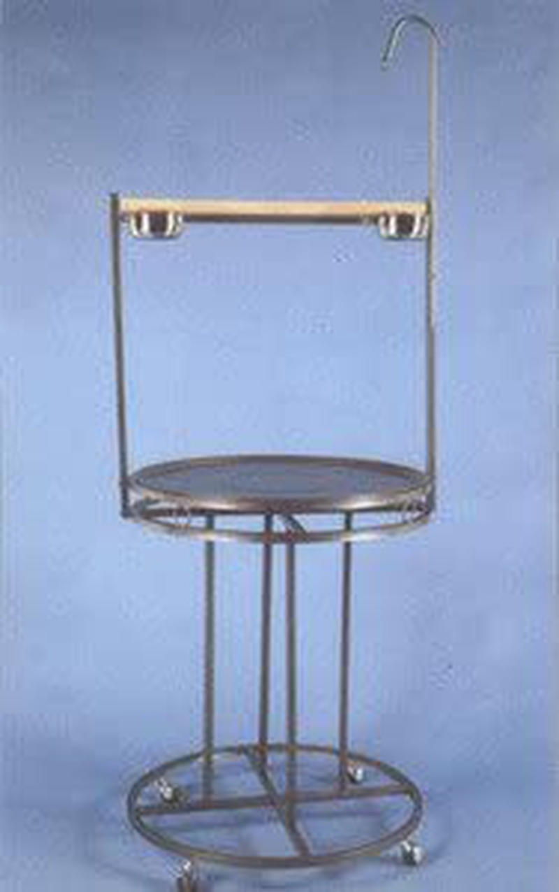 Mcage New Wrought Iron Parrot Bird Play Gym Standblack Vein Animals & Pet Supplies > Pet Supplies > Bird Supplies > Bird Gyms & Playstands Mcage