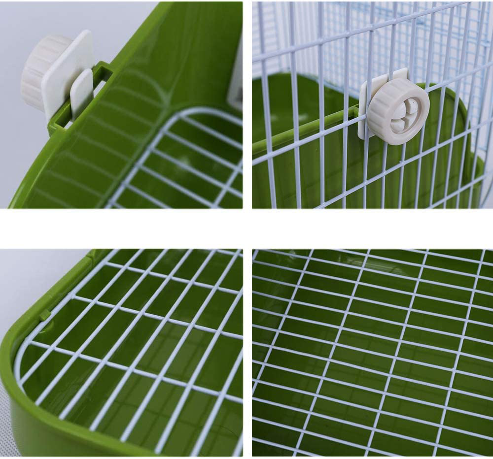 Humorous.P Rabbit Litter Box - Pet Corner Litter Box Cage Potty Trainer Rectangular Plastic Material Animals & Pet Supplies > Pet Supplies > Small Animal Supplies > Small Animal Bedding Humorous.P