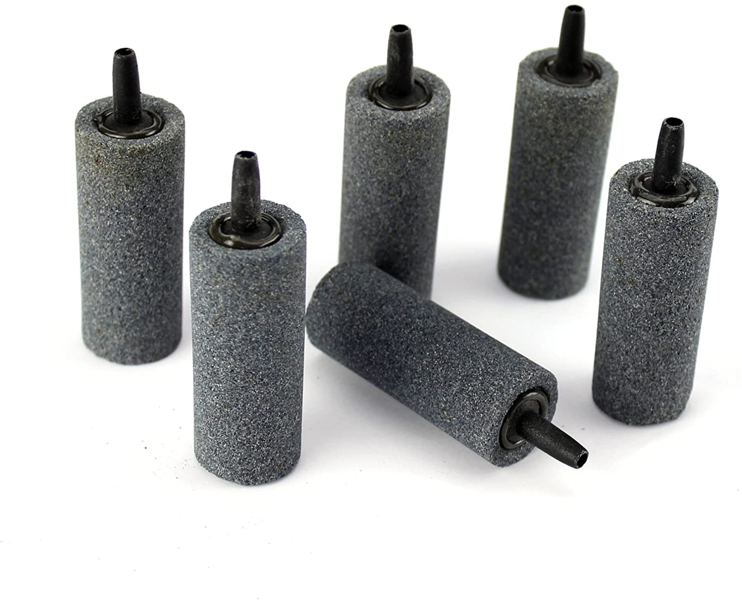 AQUANEAT 2” Air Stone 6 PCS Cylinder Bubble Diffuser Aquarium Aerator Airstones for Fish Tank Pump and Hydroponics Gray Animals & Pet Supplies > Pet Supplies > Fish Supplies > Aquarium Air Stones & Diffusers AQUANEAT