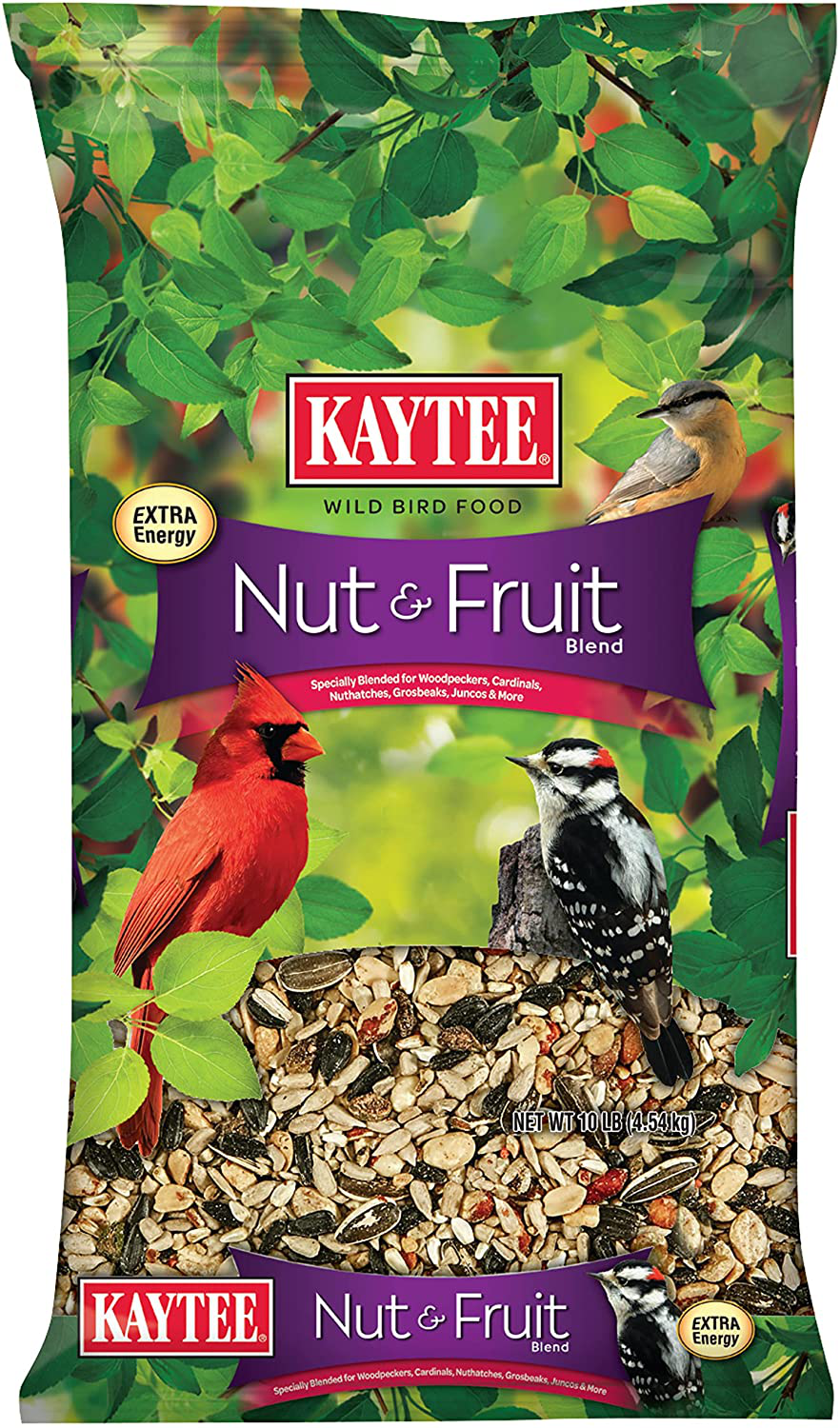 Kaytee Wild Bird Food Nut & Fruit Blend, 5 Pounds Animals & Pet Supplies > Pet Supplies > Bird Supplies > Bird Food Kaytee 10 Pounds
