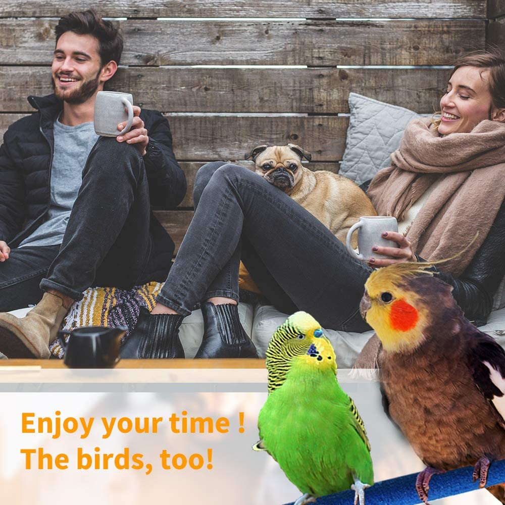 Mohern Bird Perch, 4 Pcs Bird Toys, Colorful Parrot Toys for Birds to Stand, Sleep and Chew Animals & Pet Supplies > Pet Supplies > Bird Supplies > Bird Cage Accessories MoHern