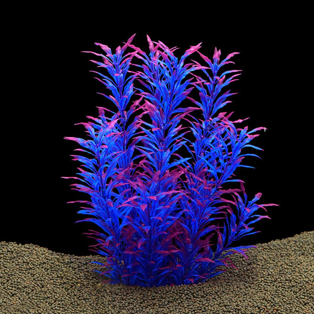 QUMY Large Aquarium Plants Artificial Plastic Fish Tank Plants Decoration Ornament for All Fish 12.6 Inch Tall 7.09 Inch Wide … Animals & Pet Supplies > Pet Supplies > Fish Supplies > Aquarium Decor QUMY Purple