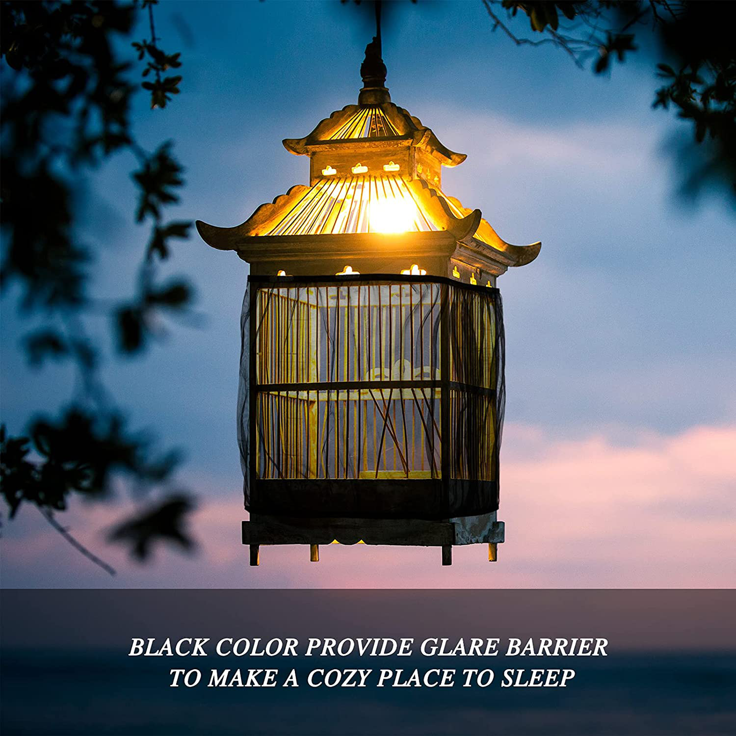 Large Universal Bird Cage Cover Seed Catcher Bird Cage Skirt Adjustable Nylon Mesh Parrot Net Cover Stretchy Shell Liner Traps Cage Parakeet Cage Accessories 90 X 15 Inch (Black,1 Piece) Animals & Pet Supplies > Pet Supplies > Bird Supplies > Bird Cage Accessories Shappy