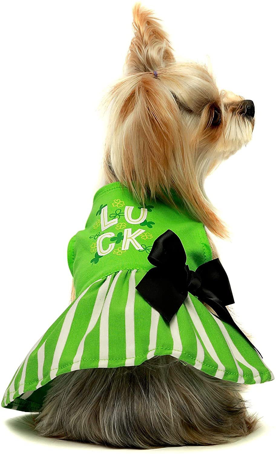 Fitwarm Holiday Theme Dog Dresses for Valentines Day Christmas New Year Halloween 4Th of July Birthday Mother'S Day Designer Dog Clothes Holiday Festival Dog Dress Puppy Party Costumes Doggie Shirts Cat Outfits Apparel Clothing Animals & Pet Supplies > Pet Supplies > Dog Supplies > Dog Apparel Fitwarm St. Patricks Day Small