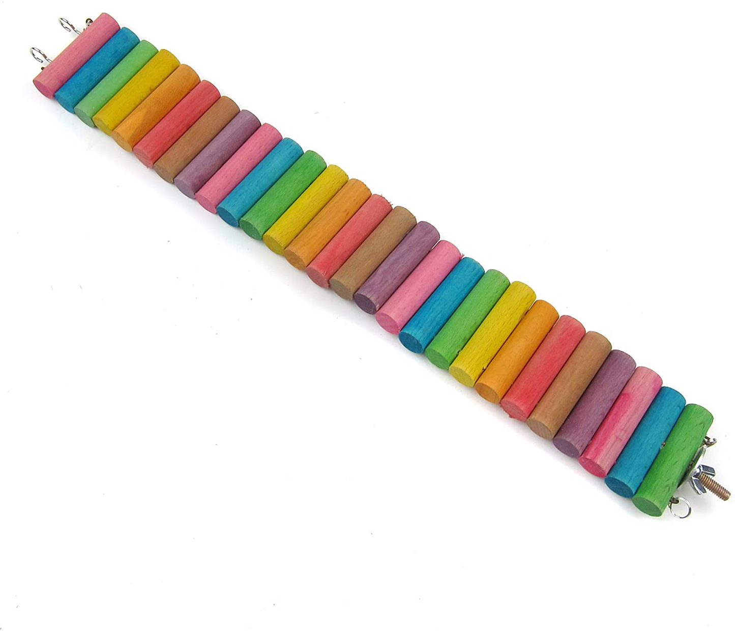 Alfie Pet - Samuel Hanging Wooden Bendable Bridge Ladder Toy for Birds Animals & Pet Supplies > Pet Supplies > Bird Supplies > Bird Ladders & Perches Alfie