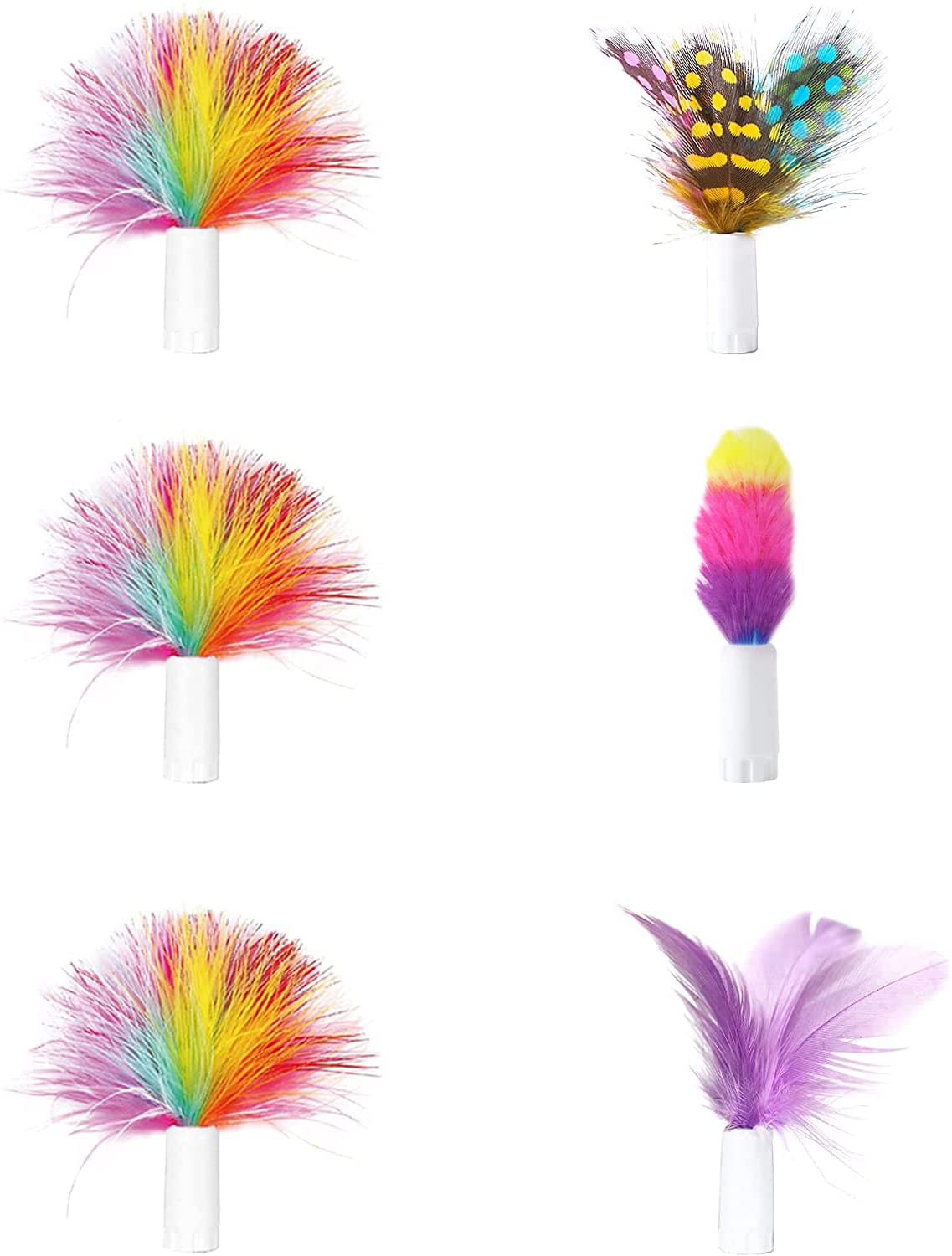 Cat Toys ORSDA 2-In-1 Interactive Cat Toys for Indoor Cats, Automatic Cat Toy Balls, Ambush Feather Kitten Toys with 6Pcs Attachments, Dual Power Supplies, Adjustable Speed, Auto On/Off… Animals & Pet Supplies > Pet Supplies > Cat Supplies > Cat Toys ORSDA Replacement Feathers