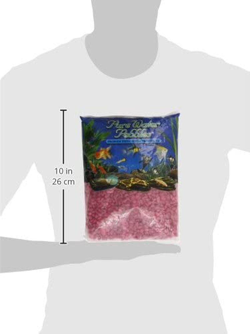 Pure Water Pebbles Aquarium Gravel, 5-Pound, Red Frost Animals & Pet Supplies > Pet Supplies > Fish Supplies > Aquarium Gravel & Substrates Pure Water Pebbles