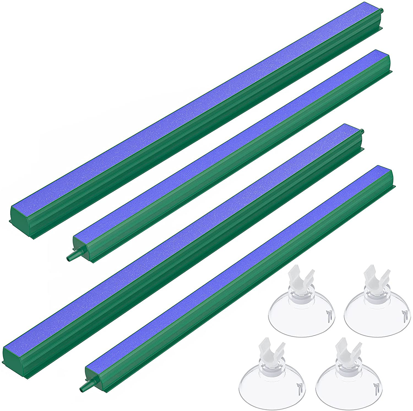 Pawfly Air Stone Bar Bubble Diffuser with 4 Suction Cups Blue Bubble Release Tool for Air Pumps Fish Tanks Aquariums and Hydroponics, 4 Pack Animals & Pet Supplies > Pet Supplies > Fish Supplies > Aquarium Air Stones & Diffusers Pawfly 12 Inch