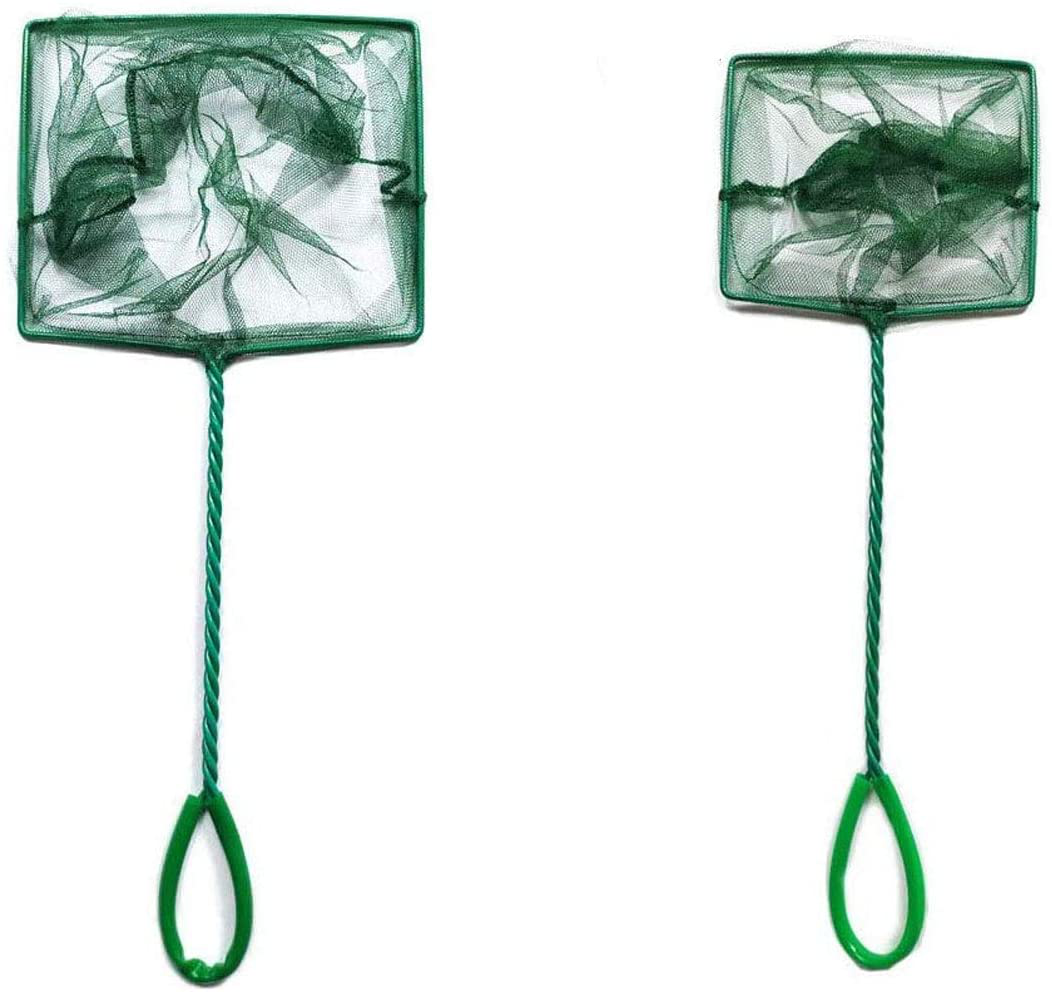 L-A 3"/4"/5"/6" Combination Green Aquarium Fish Net Small Nylon Fishing Nets with Plastic Handle for Fish Tank Animals & Pet Supplies > Pet Supplies > Fish Supplies > Aquarium Fish Nets N/N 5" and 6"
