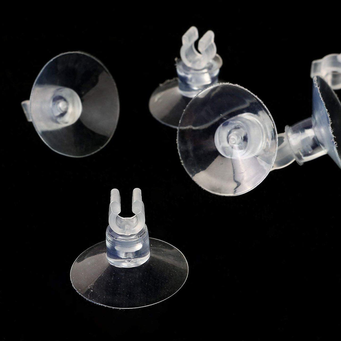 SLSON 30 Pack Aquarium Suction Cup Clips Airline Tube Holders Clamps Fish Tank Hose Holder Clips for Air Line Tubing 3/16 Animals & Pet Supplies > Pet Supplies > Fish Supplies > Aquarium & Pond Tubing SLSON