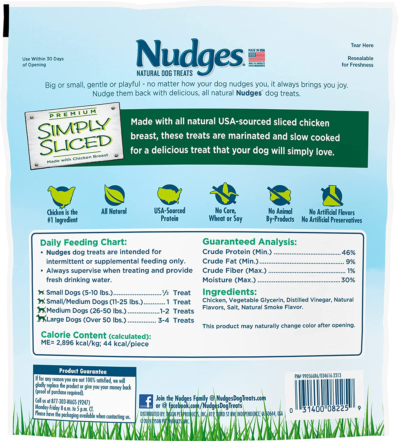 Nudges Natural Dog Treats Simply Sliced Made with Chicken Breast, 12 Oz Animals & Pet Supplies > Pet Supplies > Dog Supplies > Dog Treats Tyson