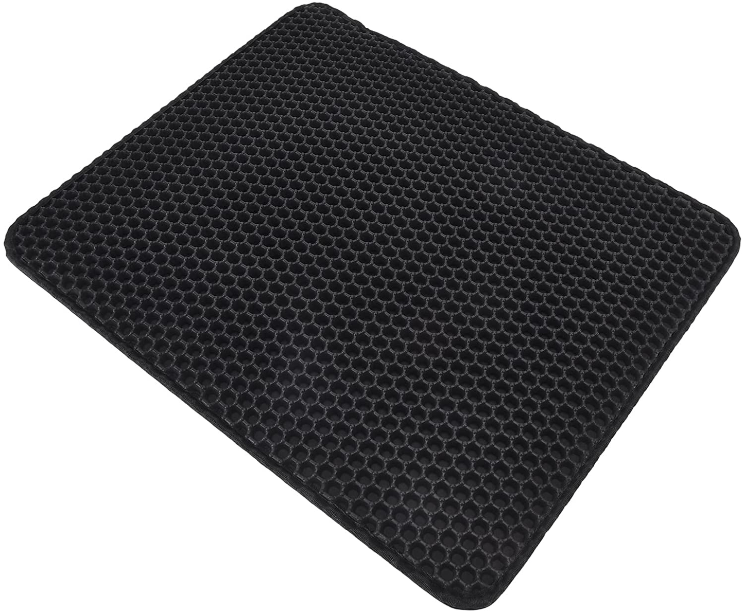 Gaeirt Litter Box Mat, EVA Waterproof Easy to Clean Urine Resistant Cat Litter Mat for Litter Box for Home(Black) Animals & Pet Supplies > Pet Supplies > Cat Supplies > Cat Litter Box Mats Gaeirt