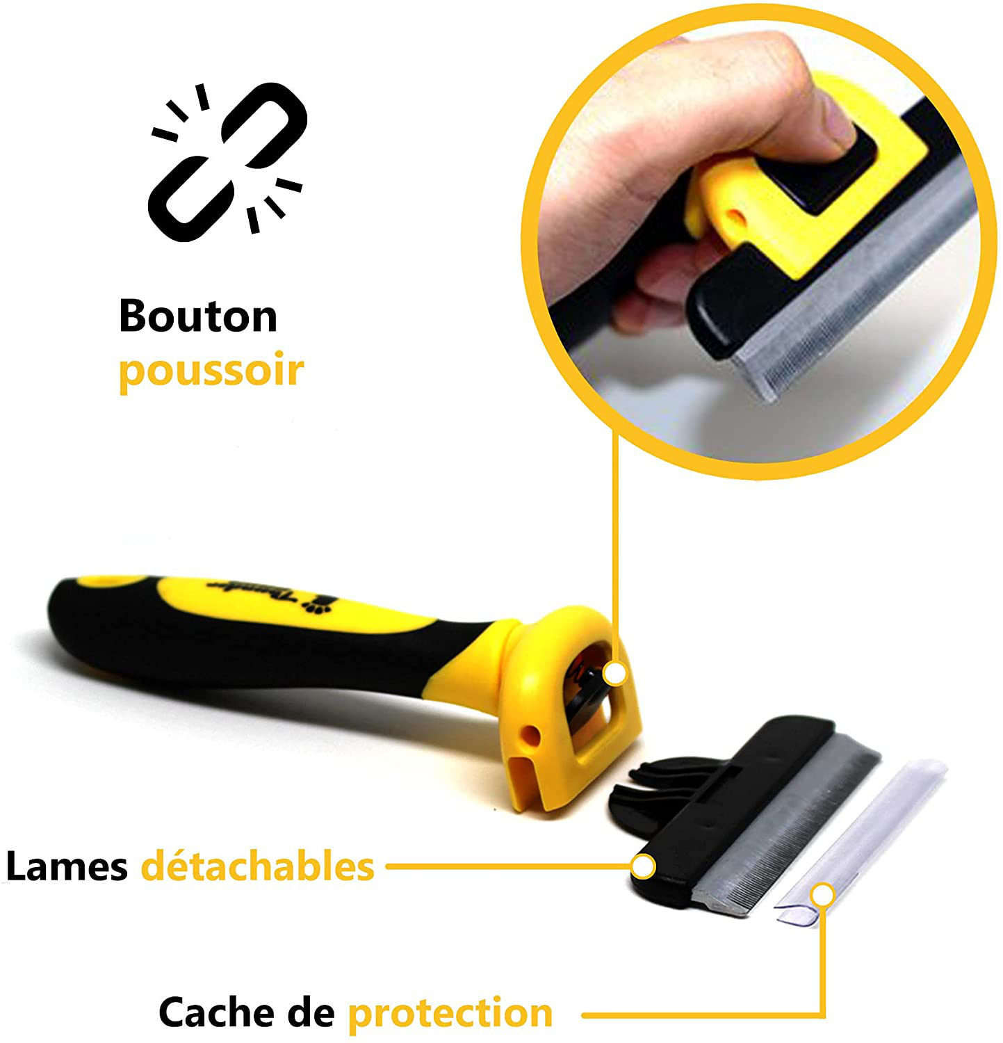 Thunderpaws Best Professional De-Shedding Tool and Pet Grooming Brush, D-Shedz for Breeds of Dogs, Cats with Short or Long Hair, Small, Medium and Large Animals & Pet Supplies > Pet Supplies > Dog Supplies > Dog Houses Thunderpaws