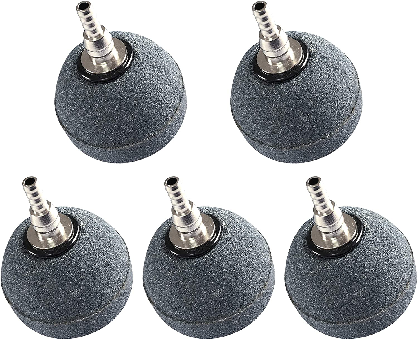 Feelers 2" X 2.75" Crazy Air Stone Bubble Cylinder Fish Tank Oxygen Stone Bubbler Diffuser for Air Pump Aquarium Hydroponic Growing System (Pack of 5) Animals & Pet Supplies > Pet Supplies > Fish Supplies > Aquarium Air Stones & Diffusers Feelers 2 Inch-Ball