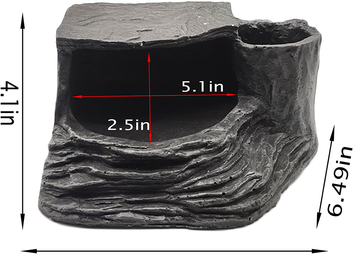 Tfwadmx Turtles Basking Platform Reptile Habitat Hiding Cave Amphibians Climbing Ramp Decorations Resin Fish Tank Aquarium Ornament for Frogs Newts Snakes Chameleons Lizard Animals & Pet Supplies > Pet Supplies > Reptile & Amphibian Supplies > Reptile & Amphibian Habitats Tfwadmx