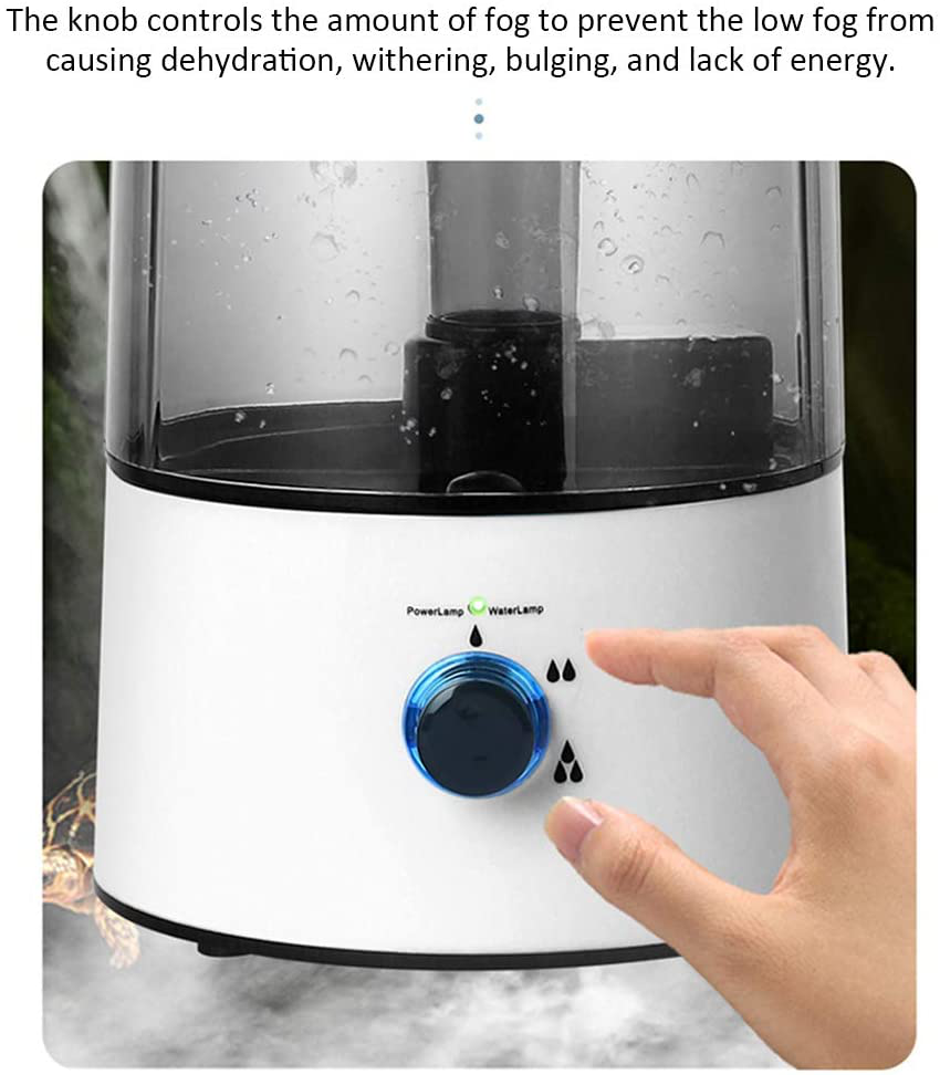 CALIDAKA Reptile Humidifier Fogger, 4L Reptile Humidifiers Mister with Extension Tube for Tortoise Habitat Chameleon Snake Amphibians, Compatible with All Terrariums, Cages and Enclosures Animals & Pet Supplies > Pet Supplies > Reptile & Amphibian Supplies > Reptile & Amphibian Habitats CALIDAKA
