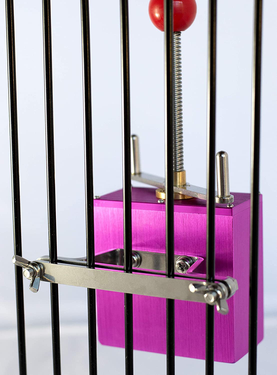 Busy Bird | Ele-Waiter Foraging Bird Toy - Helicopter Arm Adjusts Elevator to Expose Treats - 100% Metal, Ultimate Brain Teaser and Mind Game for Medium to Extra Large Birds Animals & Pet Supplies > Pet Supplies > Bird Supplies > Bird Toys Busy bird for birds that like to screw around